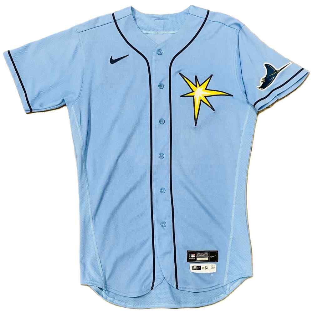 Game Used Burst Jersey: Brett Phillips - 4 Games - 2022 | Tampa Bay ...