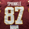 Crucial Catch - WFT Jeremy Sprinkle Game Used Jersey (10/4/20) with Bobby Mitchell Memorial Patch