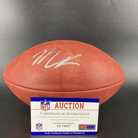 NFL - Cowboys Micah Parsons Signed Authentic Football with 2021 Draft Logo