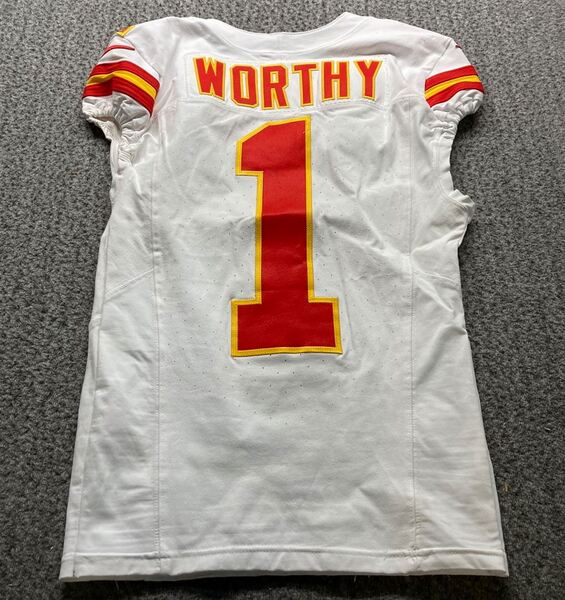 Sao Paulo Game - Chiefs Xavier Worthy Game Worn Jersey (9/05/2025) Size ...