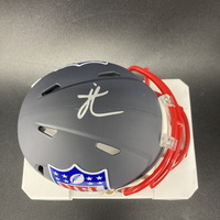 NFL - Jets Jordan Travis Signed NFL Shield Mini Helmet