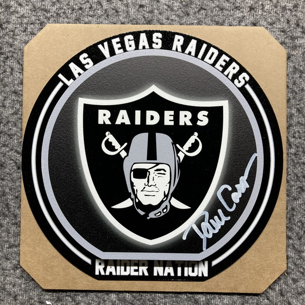 HOF - Raiders Dan Casper Signed Small Hex Head