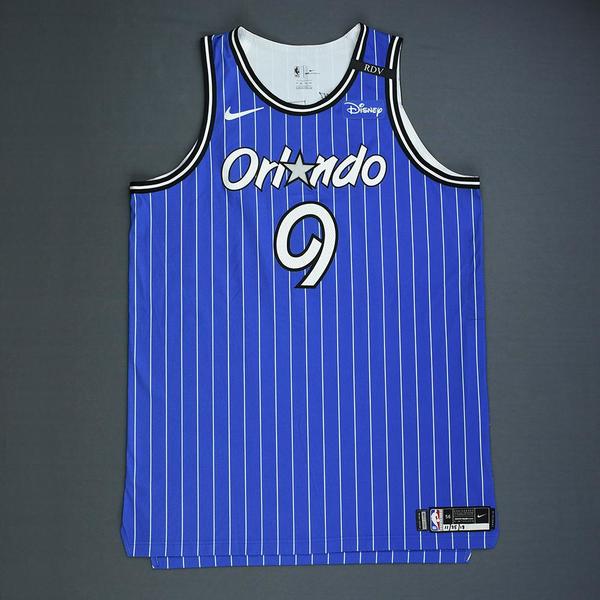 2013-14 Orlando Magic Nikola Vucevic #9 Game Used Black Practice