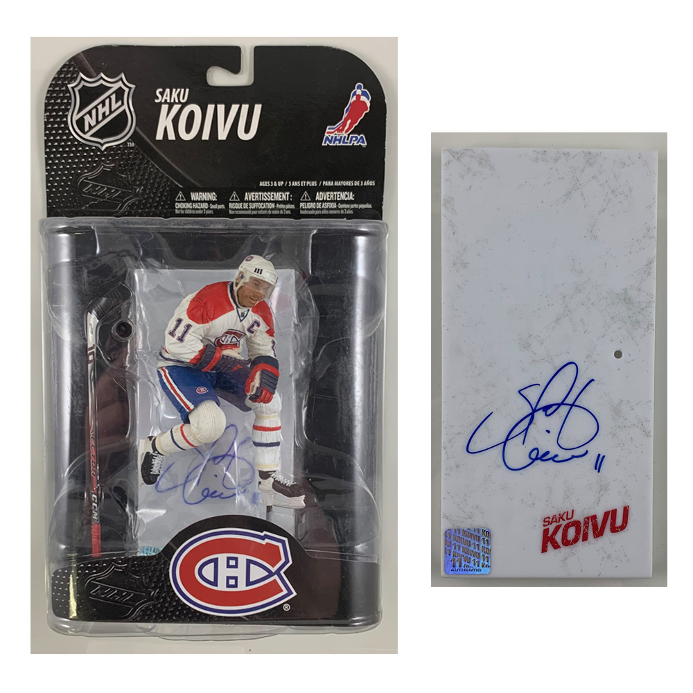 SAKU KOIVU Signed Montreal Canadiens McFarlane