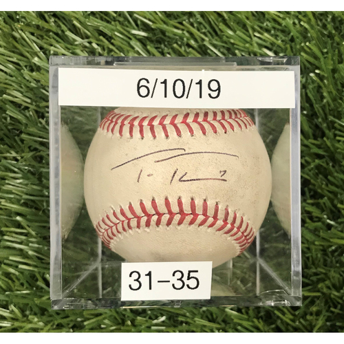trea turner autographed baseball