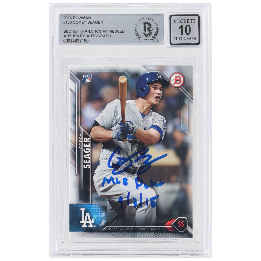 希少 2012 Corey Seager 直筆サイン シーガー mlb auto 希少2012 Corey