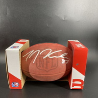 NFL - Vikings TJ Hockenson Signed Authentic Football with Pro Bowl Logo