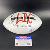 NFL - Multi Sign Commemorative Super Bowl LIX Panel Ball Signed By Travis Kelce, Isaiah Pacheco Carson Wentz, and Others