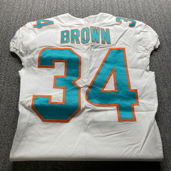 London Games - Dolphins Malcolm Brown Game Worn Jersey (10/17/21) Size 42