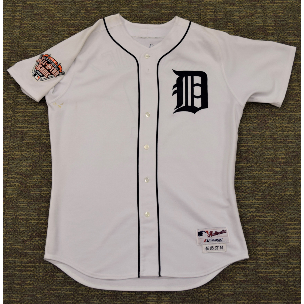 Majestic Detroit Tigers ユニフォーム RODRIGUEZ Ivan Rodriguez Detroit Tigers #7 Home Jersey with 2005 All Star
