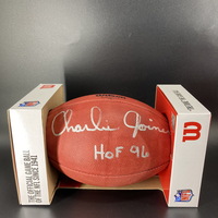 HOF - Chargers Charlie Joiner Signed Authentic Football