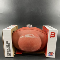 NFL - Vikings Jordan Addison Signed Authentic Football (Light Signature)