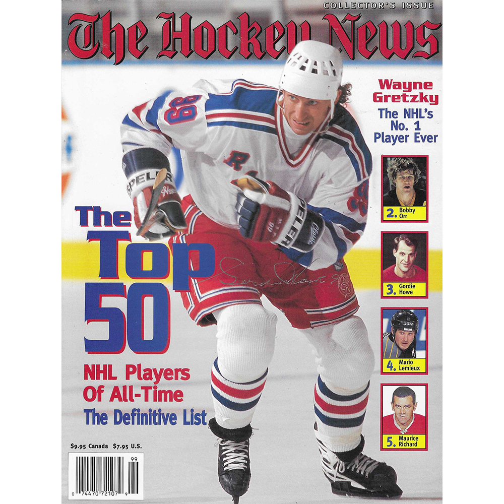 Gordie Howe Autographed The Hockey News Top 50 Collector issue