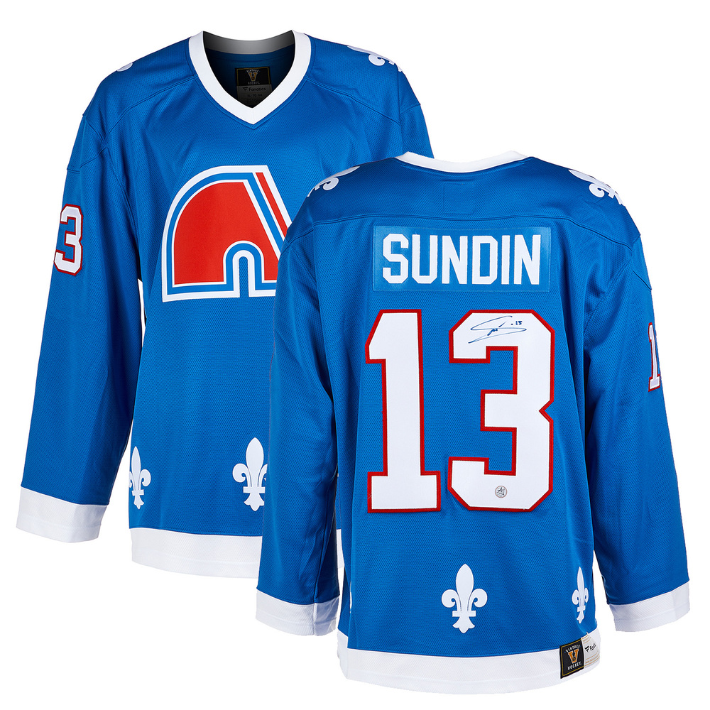 Mats Sundin Autographed Quebec Nordiques Fanatics Breakaway Jersey