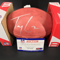 NFL - 49ers Trey Lance Signed Authentic Football with 2021 Draft Logo