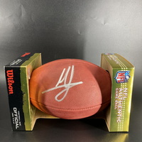 NFL - Commanders Mike Sainristil Signed Authentic Football