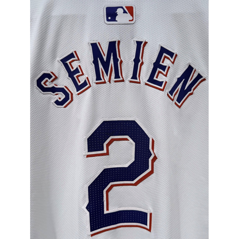 Marcus Semien #2 Texas Rangers Game-Used 2024 Home Jersey (MLB