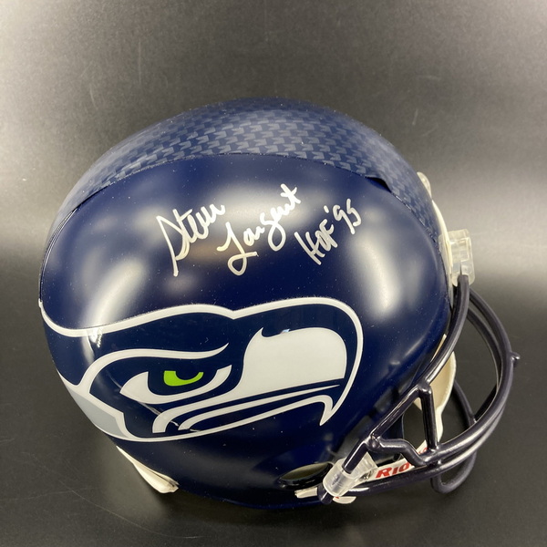 HOF - Seahawks Steve Largent Signed Replica Proline Helmet