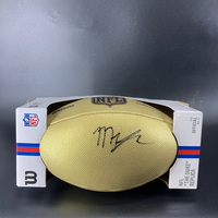 NFL - 49ers Mykel Williams Signed Gold Composite Football