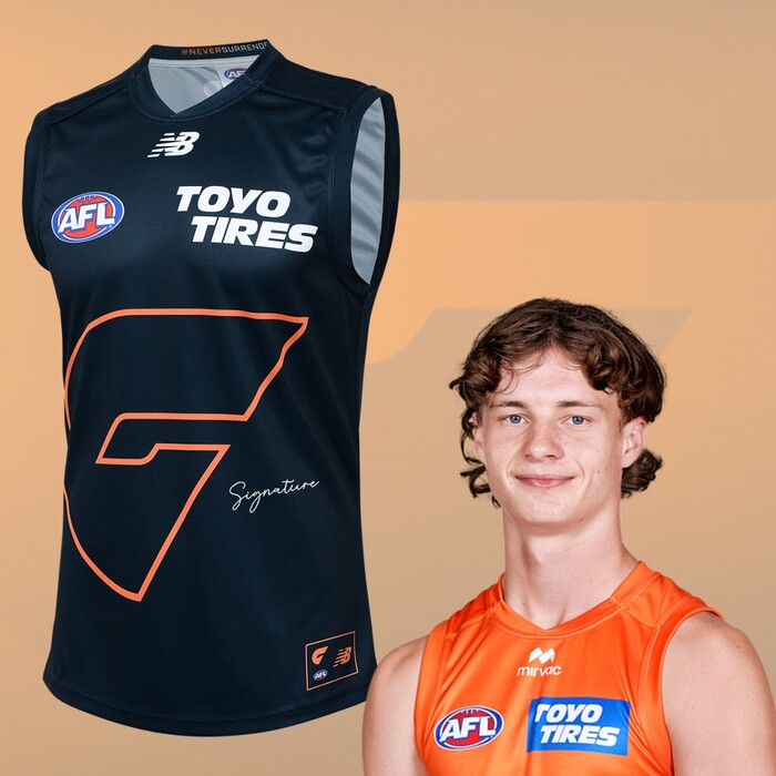 Cody Angove #29 GWS GIANTS 2025 Never Surrender Player Guernsey