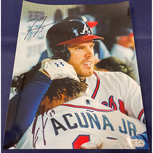 Freddie Freeman and Ronald Acuna Jr. Autographed Photo
