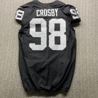 Crucial Catch - Raiders Maxx Crosby Game Worn Jersey 2024 Season Size 46...