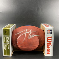 NFL - Bills Josh Allen Signed Authentic Football With 2018 Draft Logo