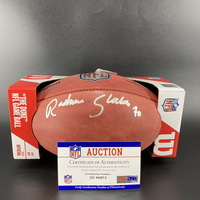 NFL - Chargers Rashawn Slater Signed Authentic Football
