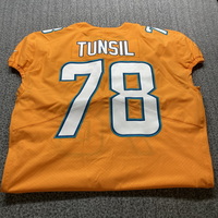 NFL - Dolphins Laremy Tunsil Game Cut Jersey Size 48
