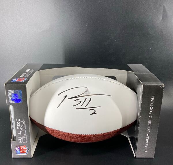 NFL - Broncos Patrick Surtain Signed Panel Ball with Pro Bowl Logo (Slig...