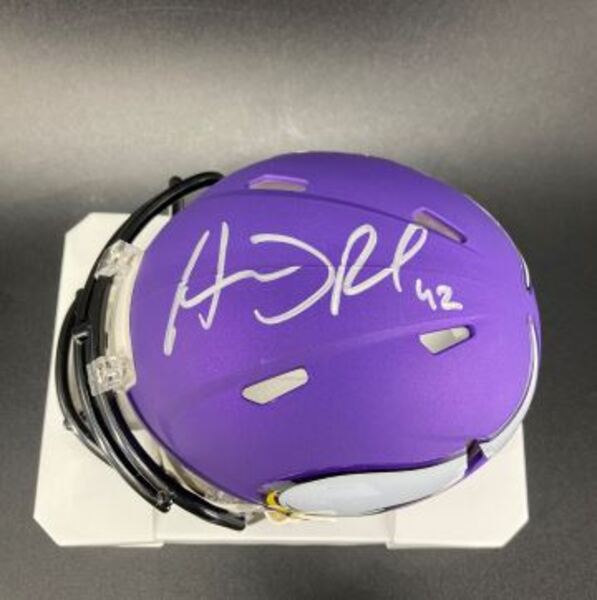 NFL - Vikings Andrew DePaola Signed Mini Helmet