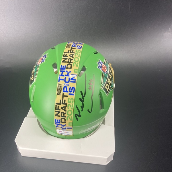 NFL - Patriots Will Campbell Signed NFL Draft Mini Helmet