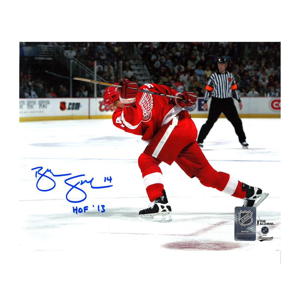 BRENDAN SHANAHAN Signed Detroit Red Wings 8x10 Photo - HOF '13 - 70190 B