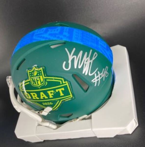 NFL - Texans Kayden McDonald Signed NFL Draft Mini Helmet