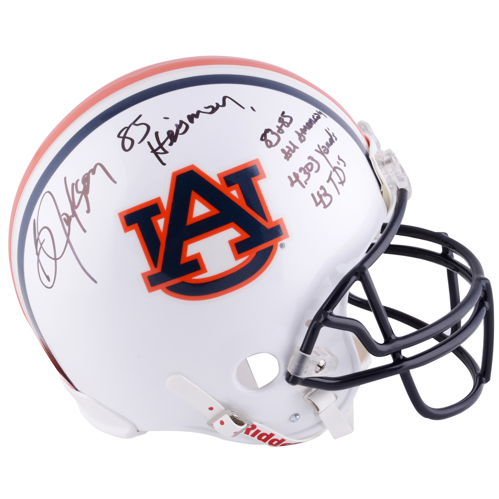 Bo Jackson Auburn Tigers Autographed Riddell Pro-Line Authentic Helmet With Multiple Inscriptions