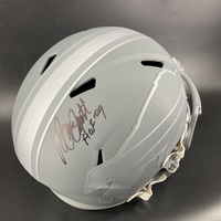 HOF - Bills Bruce Smith Signed Replica Slate Speed Helmet with HOF 09 In...