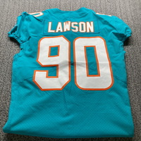 NFL - Dolphins Shaq Lawson Game Cut Jersey Size 42