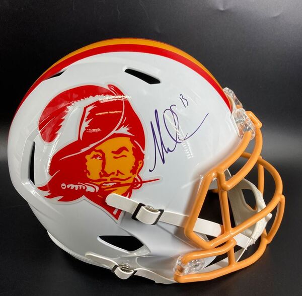 NFL - Buccaneers Mike Evans Signed Throwback Replica Speed Helmet