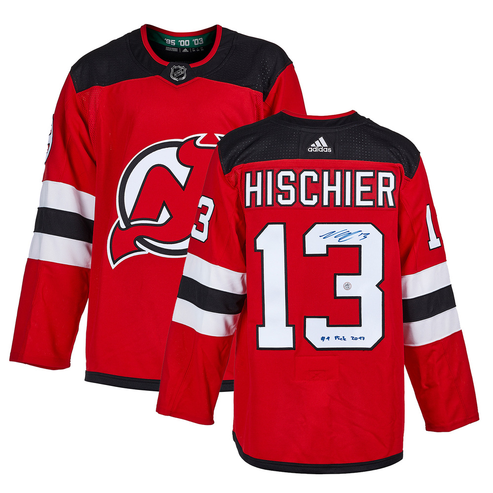 Nico Hischier Signed New Jersey Devils Puck