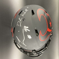 NFL -  Texans Eclipse Helmet signed by two players