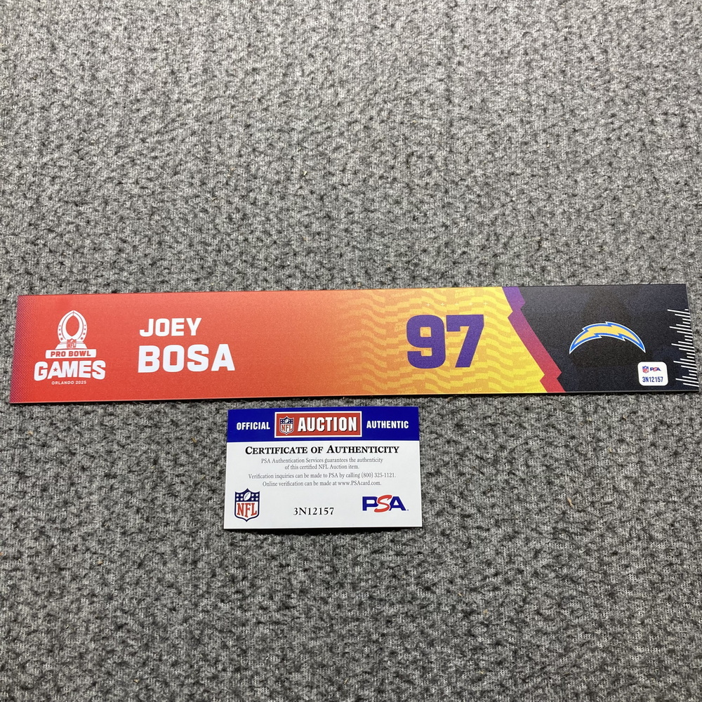 NFL - Chargers Joey Bosa 2024 Pro Bowl Games Nameplate 1 of 1