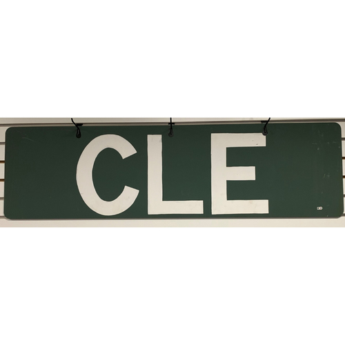 Kansas City Royals at Boston Red Sox August 5, 2019 Game Used Cleveland Out of Town Scoreboard Sign