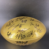 Legends - Multi Sign Gold Honors Football Signed By 2023 WPMOY Winner Ca...