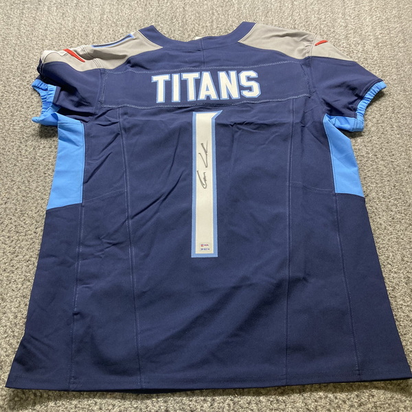 NFL - Titans Cam Ward Signed #1 Draft Jersey
