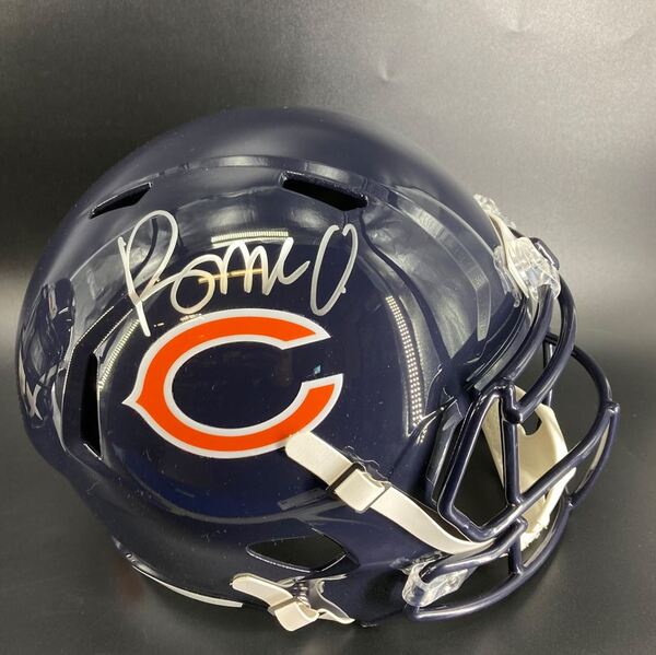 NFL - Bears Rome Odunze Signed Replica Speed Helmet