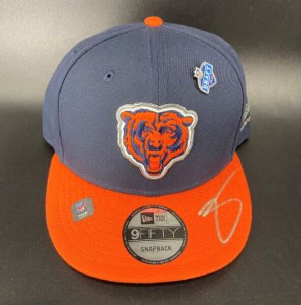 NFL - Bears Zavion Thomas Signed Hat With 2026 Draft Pin