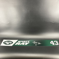 Jets - Wyatt Ray Signed Locker Name Plate