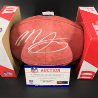 NFL - 49ers Mac Jones Signed Authentic Football with 2021 Draft Logo