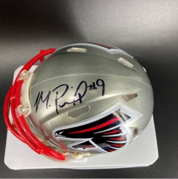 NFL - Falcons Michael Penix Jr. Signed Flash Mini Helmet
