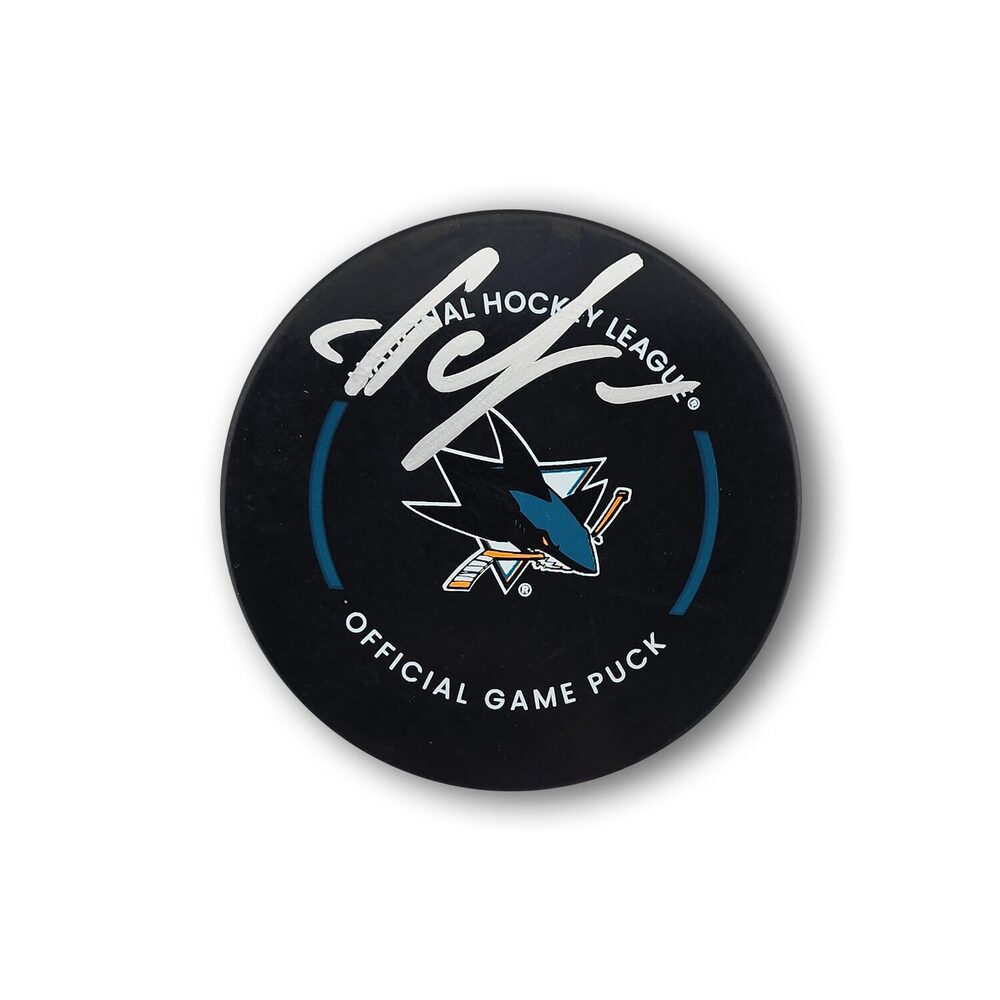 Yaroslav Askarov Autographed San Jose Sharks Official Hockey Puck